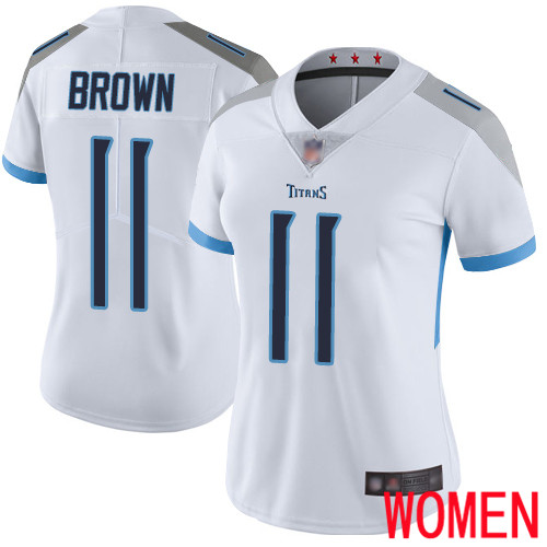 Tennessee Titans Limited White Women A.J. Brown Road Jersey NFL Football #11 Vapor Untouchable->youth nfl jersey->Youth Jersey